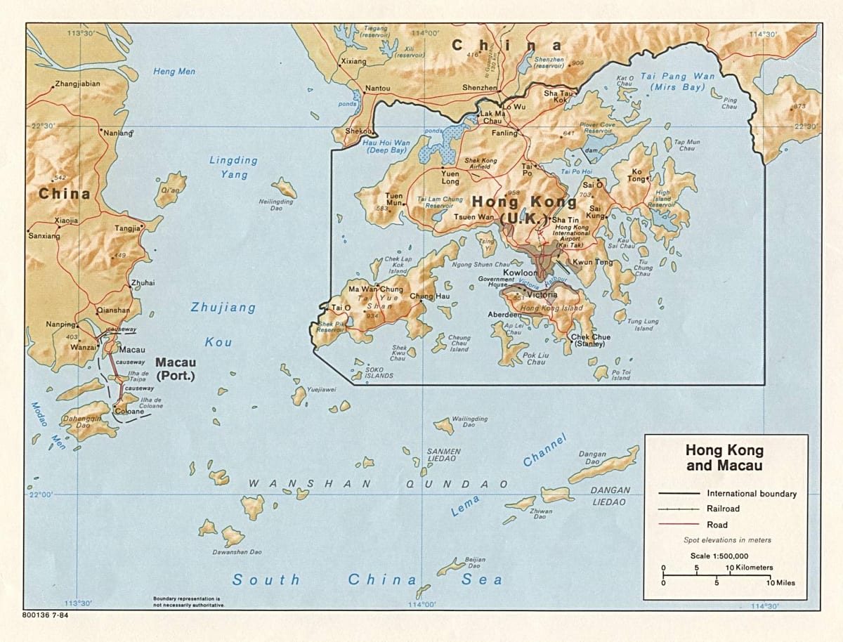 mapa barra Macau
