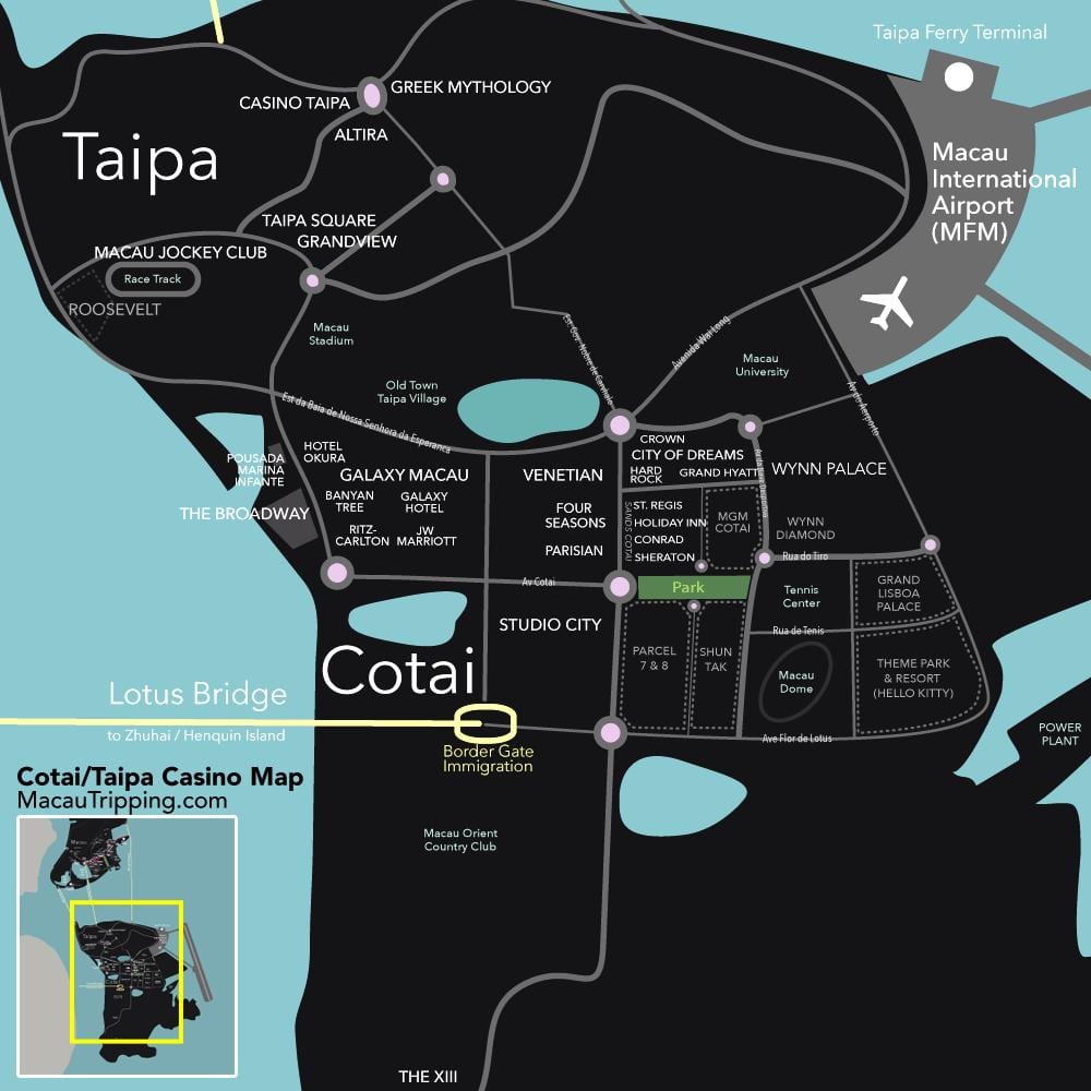 mapa Macao cotai