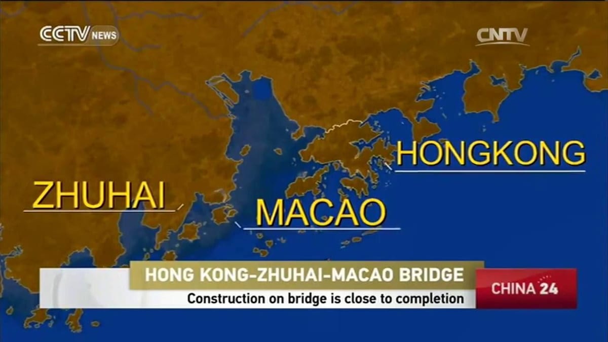 hong kong Macau most mapa