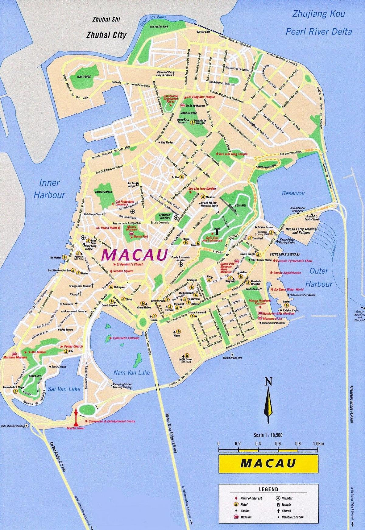 Macau Macau mapě