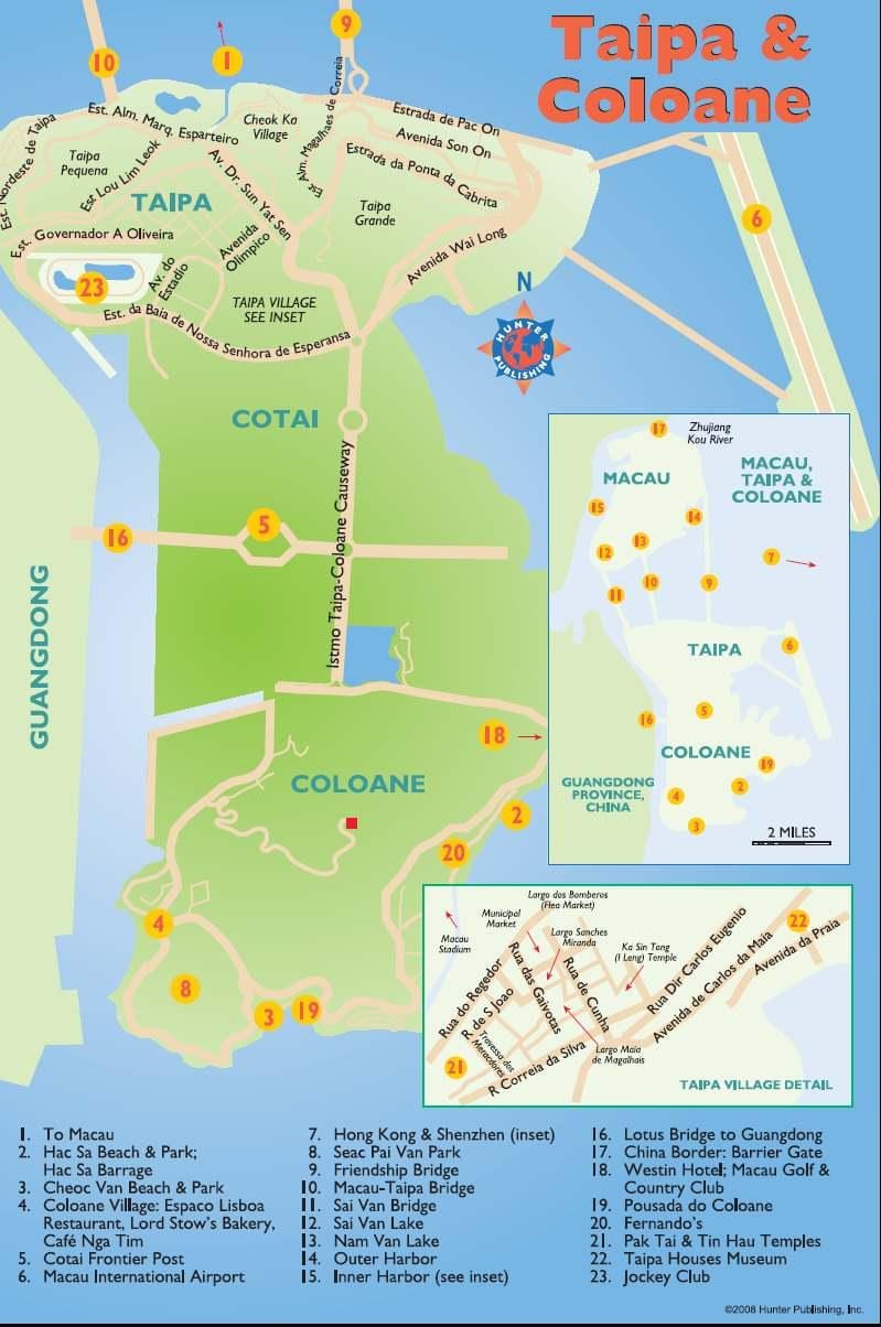 taipa Macau mapě