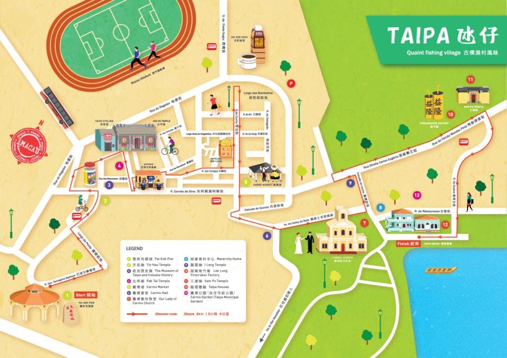 mapa taipa village mapě