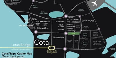 Mapa Macao cotai
