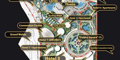 Galaxy Macau podlaze mapě