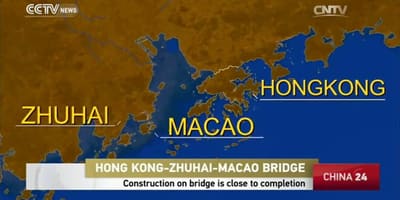 Hong kong Macau most mapa