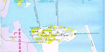 Mapa Macau city