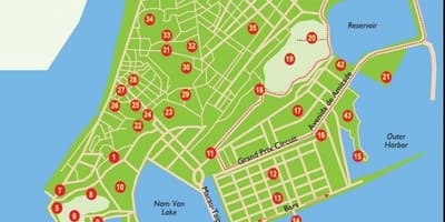 Macau turistických míst mapě