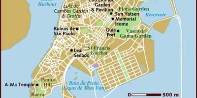 Venetian Macau nákupní centrum mapě