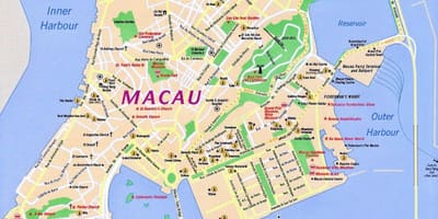 Macau Macau mapě