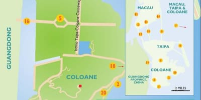 Taipa Macau mapě
